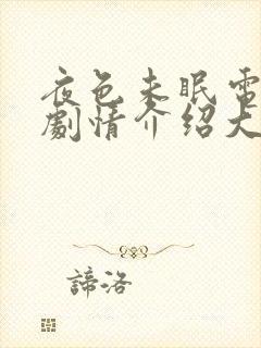 夜色未眠电视剧剧情介绍大结局