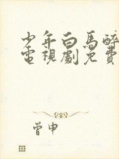 少年白马醉春风电视剧免费观看完整版星辰