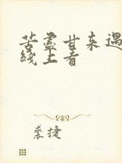 苦尽甘来遇见你线上看