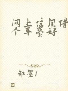 网上信用借钱哪个平台好