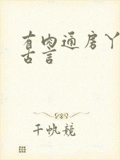 有肉通房丫鬟的古言