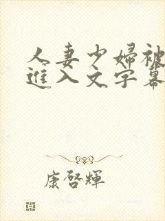 人妻少妇被猛烈进入文字幕