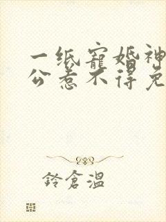 一纸宠婚神秘老公惹不得免费阅读全文