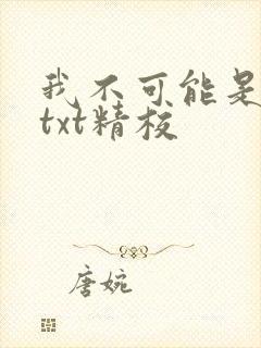 我不可能是剑神txt精校