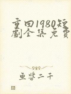 重回1980短剧全集免费观看