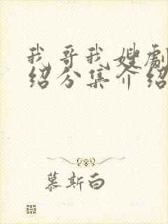 我哥我嫂剧情介绍分集介绍