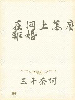 在网上怎么申诉离婚