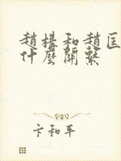 赵构和赵匡胤是什么关系