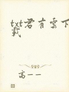 txt君有云下载