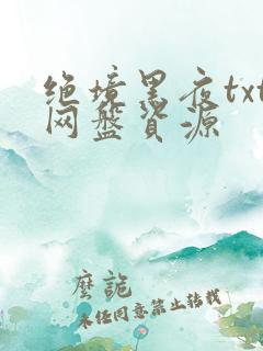 绝境黑夜txt网盘资源