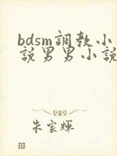 bdsm调教小说男男小说