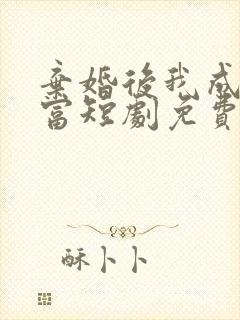 弃婚后我成了首富短剧免费观看