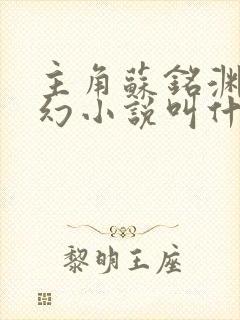 主角苏铭渊的玄幻小说叫什么