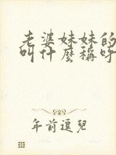 老婆妹妹的儿子叫什么称呼