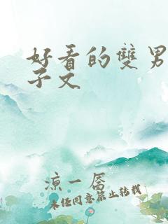 好看的双男主生子文