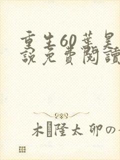 重生60叶昊小说免费阅读