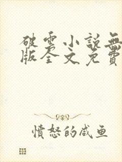 破云小说无删减版全文免费阅读txt