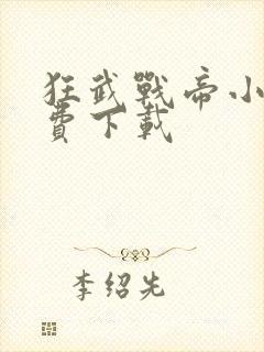 狂武战帝小说免费下载