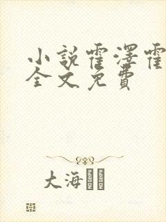 小说霍泽霍水儿全文免费