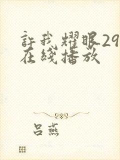 许我耀眼29集在线播放