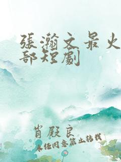 张瀚文最火的5部短剧