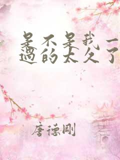 是不是我一个人过的太久了求歌名