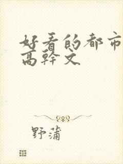 好看的都市言情高干文