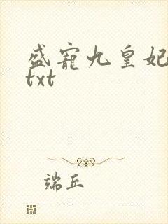 盛宠九皇妃小说txt