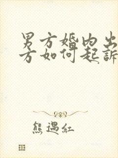 男方婚内出轨女方如何起诉离婚