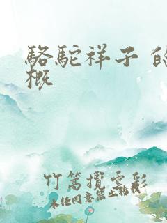 骆驼祥子 的梗概