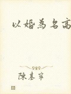 以婚为名高干文