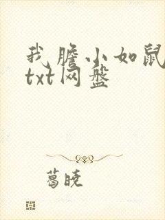 我胆小如鼠余华txt网盘