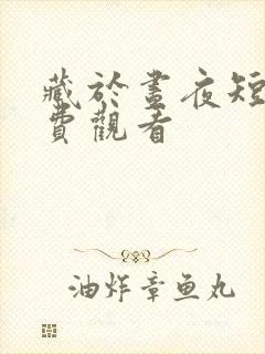 藏于昼夜短剧免费观看