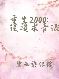 重生2000:从追求青涩校花同桌开始()
