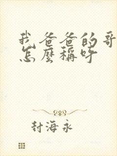 我爸爸的哥哥我怎么称呼