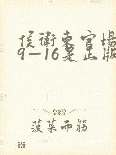 侯卫东官场笔记9—16是正版吗