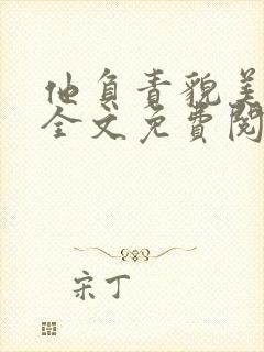 他负责貌美如花全文免费阅读