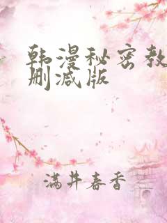 韩漫秘密教学未删减版