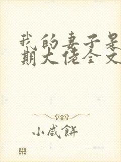 我的妻子是大乘期大佬全文