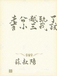 老公越轨了外面有小三我该怎么办