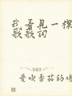 我看见一棵树儿歌歌词