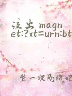 流出 magnet:?xt=urn:btih: