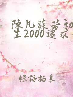 陈凡苏若初 重生2000追求青涩校花同桌开始