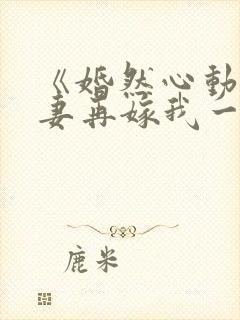 《婚然心动:前妻再嫁我一次》