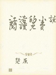 江浩的小说全文阅读免费