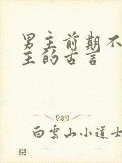 男主前期不爱女主的古言