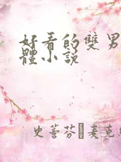 好看的双男主实体小说