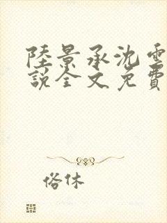 陆景承沈云禾小说全文免费阅读