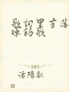 歌词里有落日余晖的歌