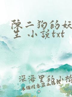 陈二狗的妖孽人生 小说txt